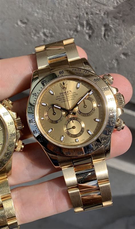 rolex daytona 18ct gold